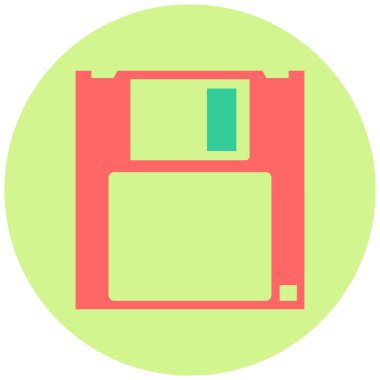 Disket disket. Basit resimleme