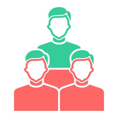 Takım. Web simgesi basit illüstrasyon