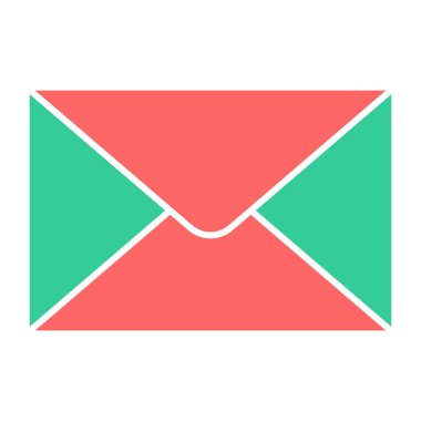 zarf e- posta simgesi vektör illüstrasyonu