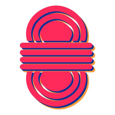 Kırmızı ve beyaz işaretinin vektör çizimi