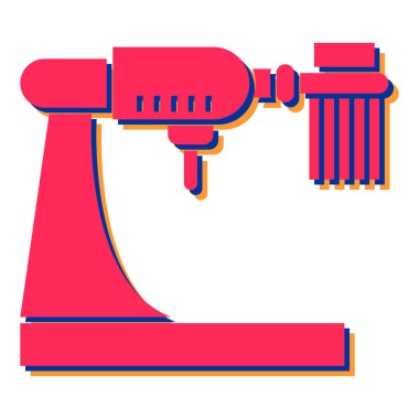 Modern ve şehir simgesinin vektör illüstrasyonu