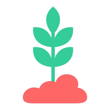 Ağaç. Web simgesi basit illüstrasyon