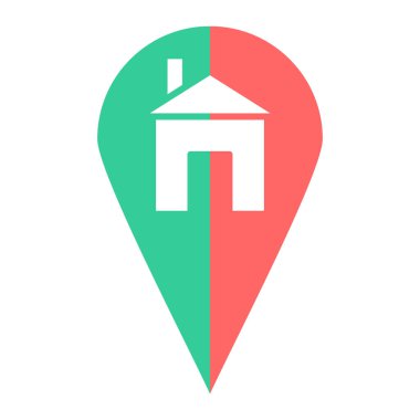 konum simgesi vektör illüstrasyonu