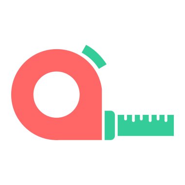 Teyp ikonu vektör illüstrasyonunu ölç