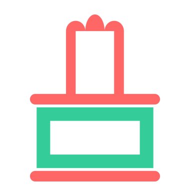 Kutu. Web simgesi basit illüstrasyon