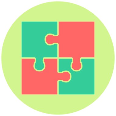 Bulmaca. Web simgesi basit illüstrasyon