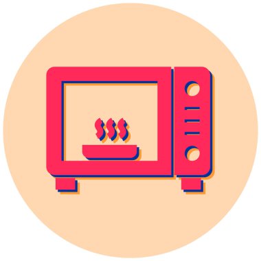 fırın düz vektör simgesi