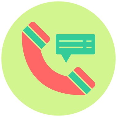 Sohbet. Web simgesi vektör illüstrasyonu