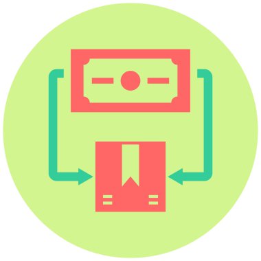 Takas yapalım. Web simgesi basit illüstrasyon