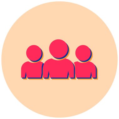 İnsanlar. Web simgesi basit illüstrasyon