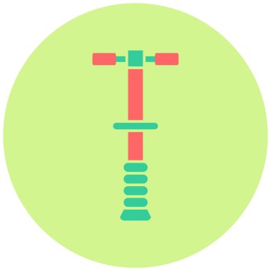 Pogo Çubuğu simgesinin vektör çizimi