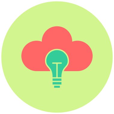 Bulut. Web simgesi basit tasarım