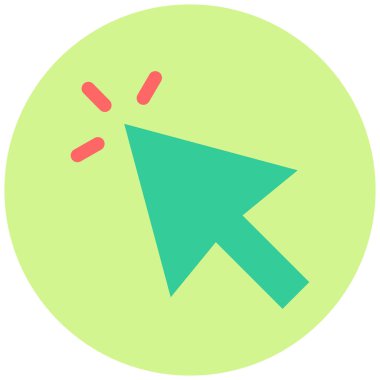 İmleç. Web simgesi basit illüstrasyon