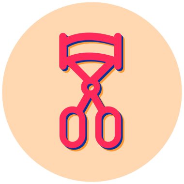 Makas. Web simgesi basit illüstrasyon