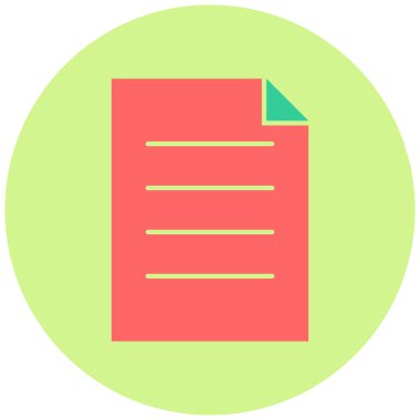 Dosya modern simgesinin vektör illüstrasyonu 