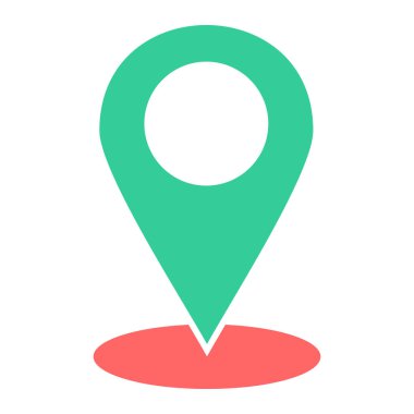 konum pin simgesi vektör illüstrasyonu