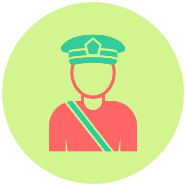 Postacı simgesinin vektör illüstrasyonu