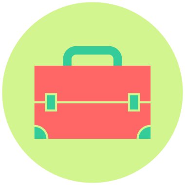 Çanta. Web simgesi basit illüstrasyon