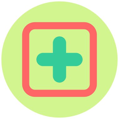 ekle. Web simgesi basit illüstrasyon