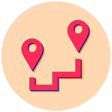 konum. Web simgesi basit illüstrasyon