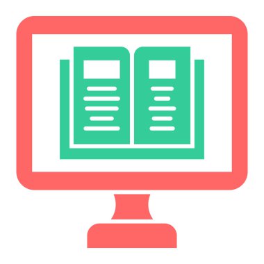 Bilgisayar. Web simgesi basit illüstrasyon