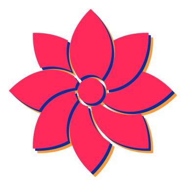 Çiçek ikonu. Web için çiçek vektör simgelerinin basit çizimi