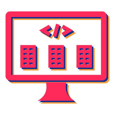 Basit vektör illüstrasyonu, web simgesi 