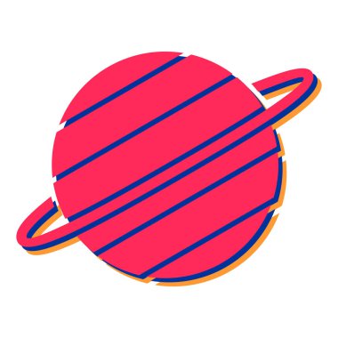 Uzay Gezegeni ikonu. Dünya küre vektör illüstrasyonunun izometriği.