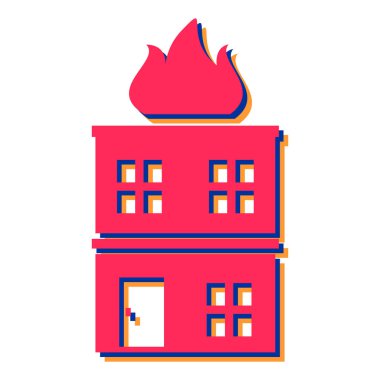 bacalı modern binanın vektör çizimi