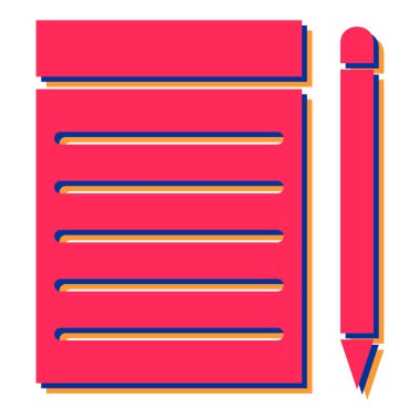 kalem simgesi vektör illüstrasyonu