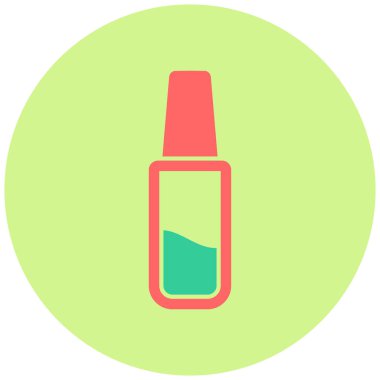 Tırnak cilası. Web simgesi basit illüstrasyon