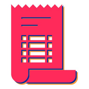 Belge. Web simgesi basit illüstrasyon