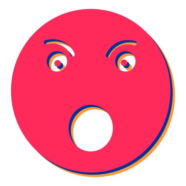 yüz ifadesi simge vektör illüstrasyon tasarımı