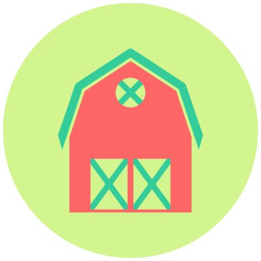 Ahır modern simgesinin vektör illüstrasyonu 