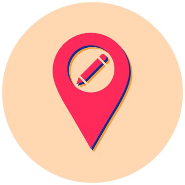 İğne. Web simgesi basit illüstrasyon