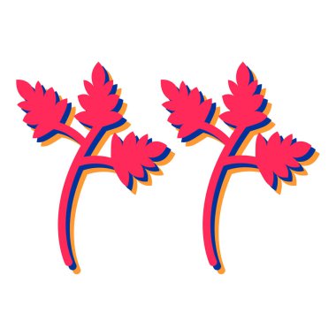 Bitkilerin vektör illüstrasyonu 