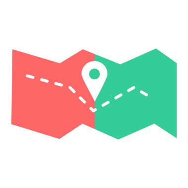 harita pin ikonu vektör illüstrasyonu