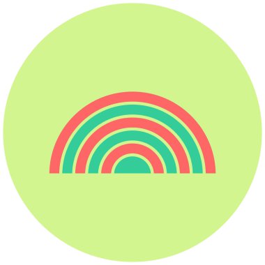 Gökkuşağı simgesinin vektör illüstrasyonu