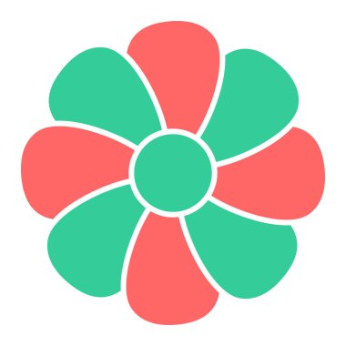 Çiçek ikonu. Web için çiçek vektör simgelerinin basit çizimi