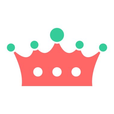 Taç. Web simgesi basit illüstrasyon