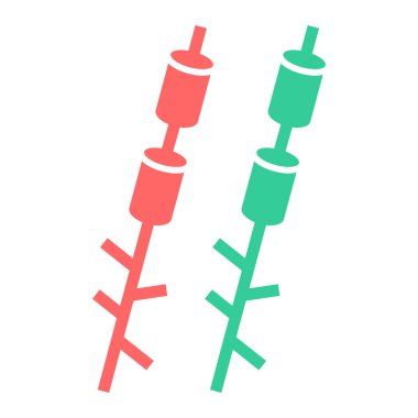 Yiyecek ve içecek ikonunun vektör illüstrasyonu