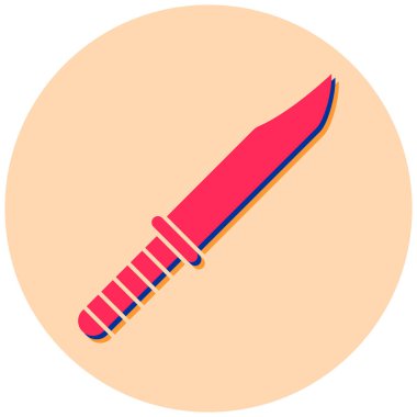 Bıçak. Web simgesi basit illüstrasyon