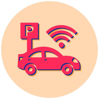 - Araba. Web simgesi basit illüstrasyon