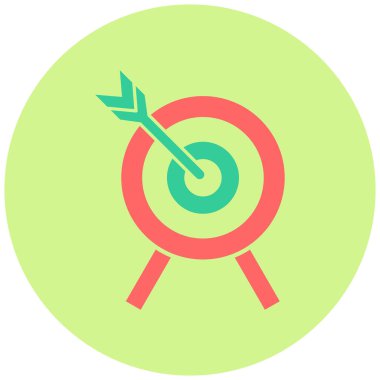 Hedef. Web simgesi basit illüstrasyon