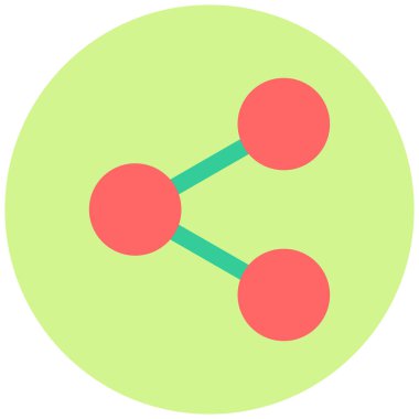 Paylaş. Web simgesi basit illüstrasyon