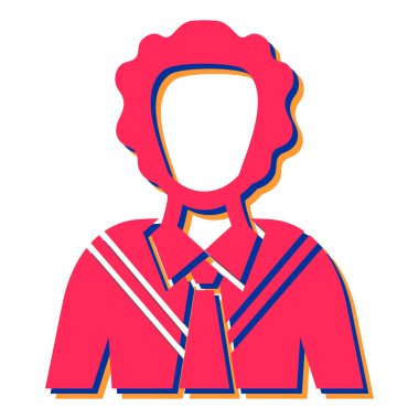 Sakallı ve kravatlı bir adam.