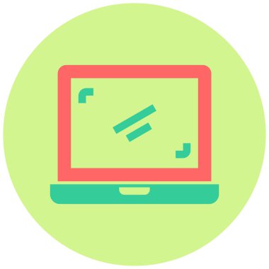 Bilgisayar. Web simgesi basit illüstrasyon