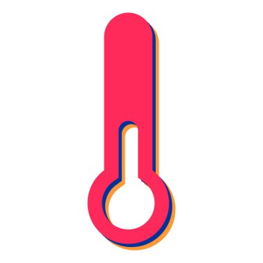 termometre simgesi vektör illüstrasyonu