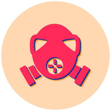 Yüz maskesi. Web simgesi