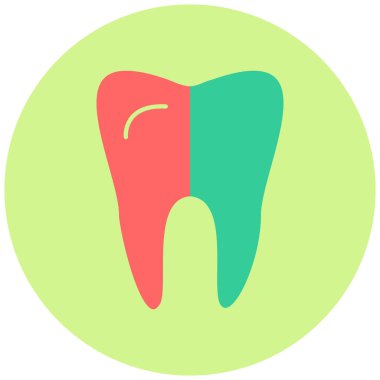 Diş. Web simgesi basit illüstrasyon